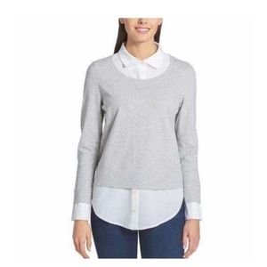 Tommy Hilfiger Two-Fer Layered Pullover Top